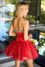 Ava Presley Strapless Beaded Homecoming Dress 42450