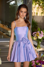 Ava Presley Rosette A-Line Homecoming Dress 42451