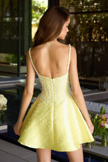Ava Presley Beaded Corset Fit and Flare HoCo Dress 42504