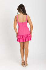 Ava Presley Dropped Waist Tweed HoCo Dress 42924