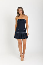 Ava Presley Strapless Tweed HoCo Dress 42928