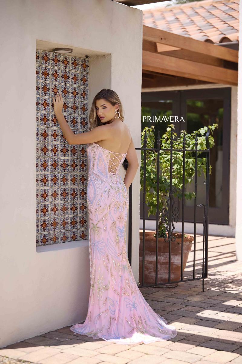 Primavera Couture Long Beaded Strapless Prom Dress 4331 Primavera Couture Long Beaded Strapless Prom Dress 4331