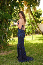 Primavera Couture Beaded Strapless Long Prom Dress 4335