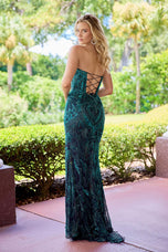 Primavera Couture Beaded Strapless Long Prom Dress 4335