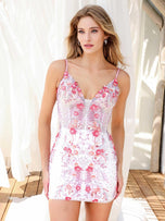 Primavera Couture Plunging HoCo Dress 4402