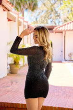 Primavera Couture Long Sleeve HoCo Dress 4427