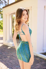 Primavera Couture Beaded Cut Out HoCo Dress 4435