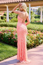 Primavera Couture Double Keyhole Sequin Prom Dress 4505