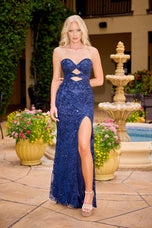 Primavera Couture Double Keyhole Sequin Prom Dress 4505