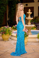 Primavera Couture Double Keyhole Sequin Prom Dress 4505