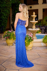 Primavera Couture Corset and Sequin Skirt Prom Dress 4509