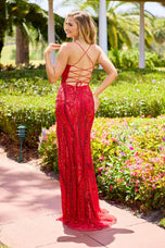 Primavera Thin Straps Sequins Prom Dress 4513