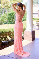 Primavera Couture Beaded Thin Straps Prom Dress 4522