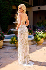 Primavera Couture Scoop Neck Lace Up Prom Dress 4524