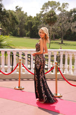 Primavera Couture Off-The-Shoulder Sequin Prom Dress 4525