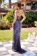 Primavera Couture Strapless Sequin Prom Dress 4526