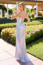 Primavera Couture Strapless Sequins Prom Dress 4528