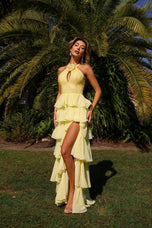 Primavera Couture A-Line Ruffle Prom Dress 4530