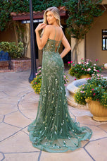 Primavera Couture Illusion Corset Bodice Prom Dress 4532