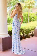 Primavera Couture Floral Beaded Prom Dress 4533