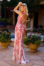 Primavera Couture Floral Beaded Prom Dress 4533