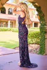 Primavera Fitted Beaded with Straps Prom Dress 4540