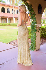 Primavera Beaded Sheer Corset Prom Dress 4544