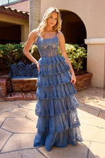 Primavera Couture Ruffle Prom Dress 4546