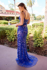Primavera Couture Floral Beaded Prom Dress 4549