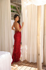 Primavera Couture Fitted Beaded Prom Dress 4551