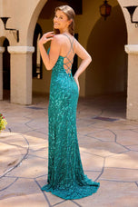 Primavera Couture Fitted Beaded Prom Dress 4551