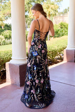 Primavera Couture A-Line Floral Beaded Prom Dress 4555