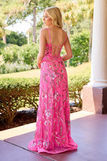 Primavera Couture A-Line Floral Beaded Prom Dress 4555