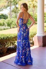 Primavera Couture A-Line Floral Beaded Prom Dress 4555