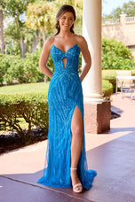 Primavera Keyhole Sequin Prom Dress 4558