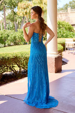 Primavera Keyhole Sequin Prom Dress 4558