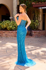Primavera Couture Beaded Long Dress 4560