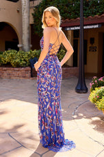 Primavera Couture Floral Beaded Fitted Prom Dress 4562