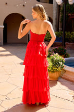 Primavera Couture A Line Ruffle Skirt Prom Dress 4563