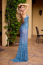 Primavera Couture Ombre Beaded Prom Dress 4567
