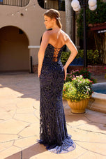 Primavera Couture Strapless Fitted Beaded Prom Dress 4568