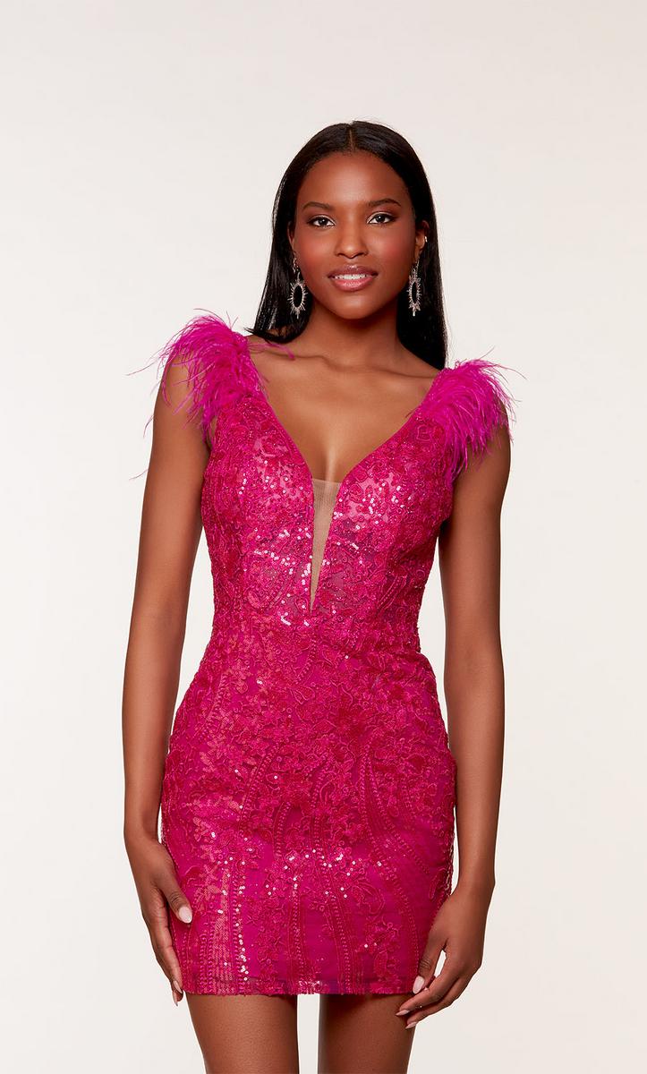 raspberry colored cocktail dresses Abby Rose 3405 Size 20 Purple Plus Size Cocktail Dress Sheer Lace Short Homecoming Dress Flared Formal Cocktail Gown
