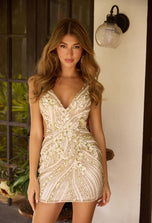 Primavera Couture Short Dress 4619