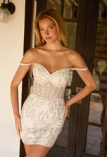 Primavera Couture Short Dress 4625