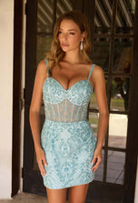 Primavera Couture Short Dress 4625
