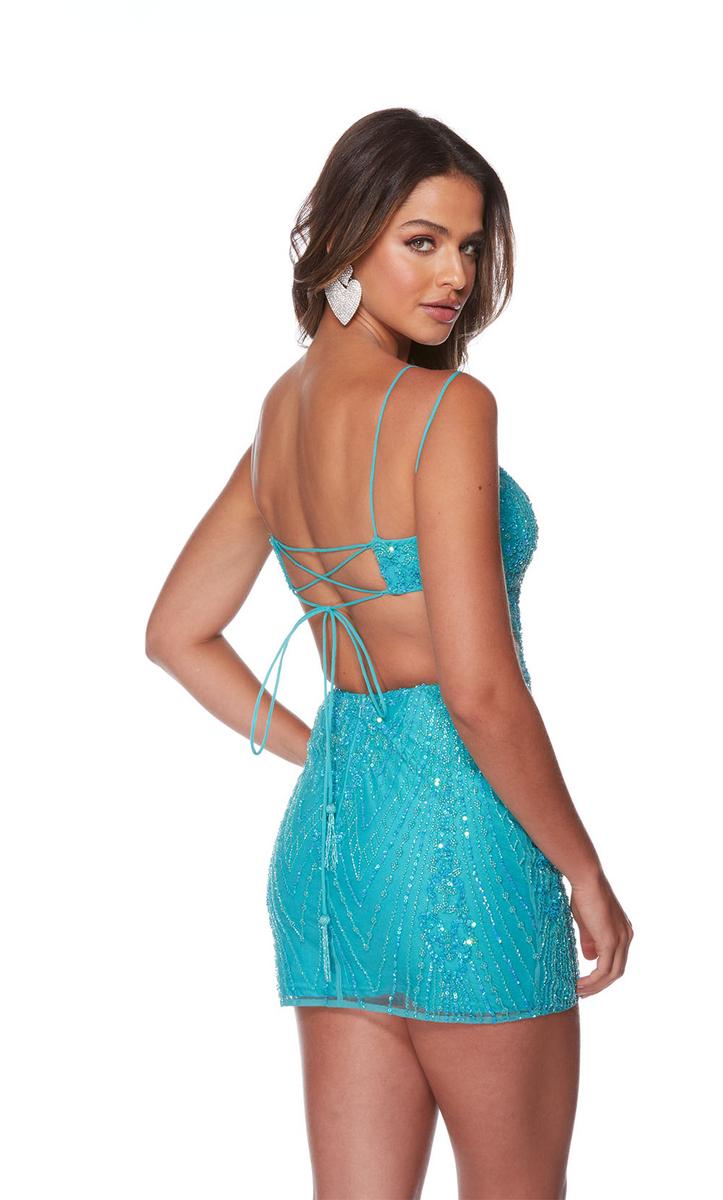 Alyce Paris V-Neck Cut Out Homecoming Dress 4644 Alyce Paris V-Neck Cut Out Homecoming Dress 4644