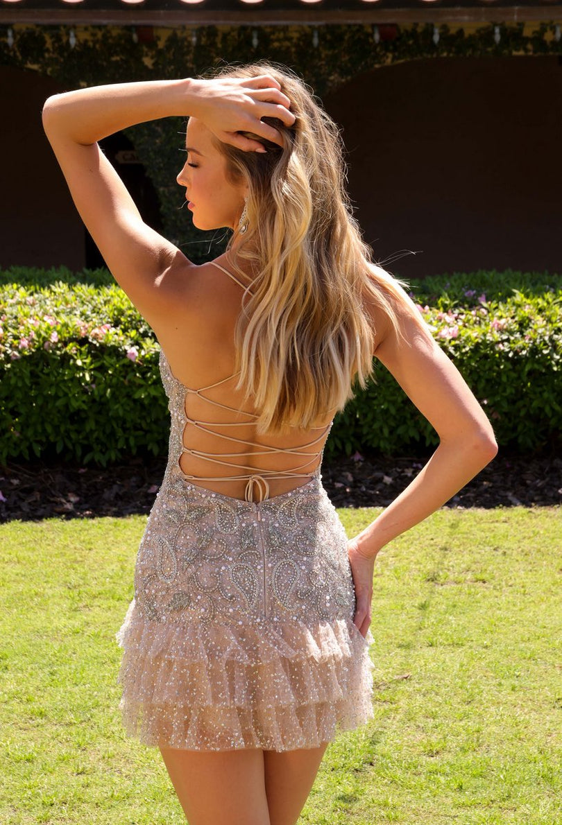 Primavera Couture Short Dress 4647