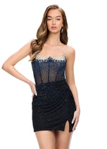 ASHLEYlauren Short Embellished Dress 4690