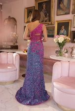 ava paisley cut out dress Ava Presley 39270 Strapless Gown with Rosette Cutouts