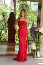Ava Presley Fitted Strapless Corset Prom Dress 47114